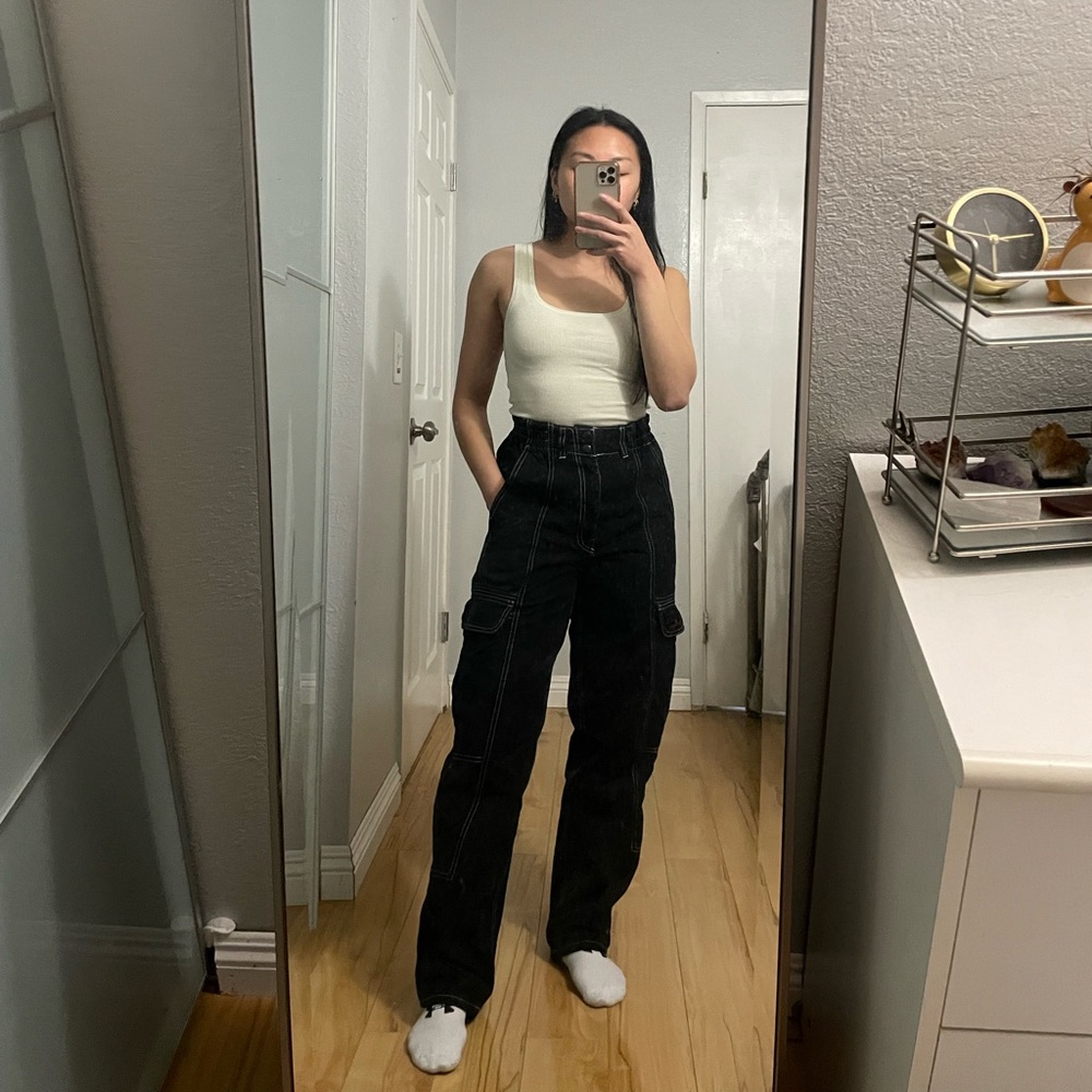 URBAN OUTFITTERS BDG BLACK DENIM RELAXED SKATE JEAN